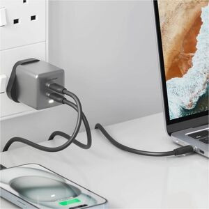 Alogic Rapid Power 45 W Ac Adapter 1 Pack Universal Adapter 2 Usb Type-C for Iph WCG2X45SGR-UK
