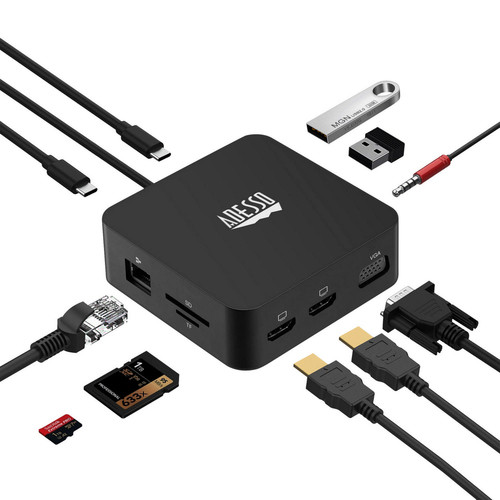 Adesso 10-In-1 Usb-C Multiport Docking Station 65W AUH-4050-UK