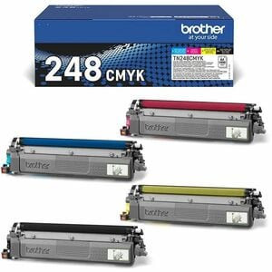 Brother Tn-248Val Original Laser Toner Cartridge Value Pack Cyan Magenta Yellow TN248VAL