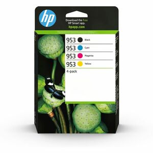 Hp 953 4-Pack Black/Cyan/Magenta/Yellow Original Ink Cartridges. Colour Ink Type 6ZC69AE