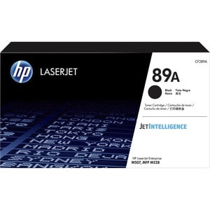Hp 89A Black Original Laserjet Toner Cartridge. Black Toner Page Yield: 5000 Pag CF289A
