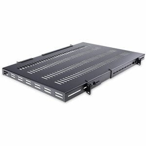 Startech 1U 4-Post 19.5 To 38In Adjustable Mounting Depth Vented Rack Mount Shel ADJSHELFHDV