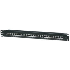 Intellinet Patch Panel Cat6 Ftp 24-Port 1U Shielded 90?? Top-Entry Punch-Down Bl 720038