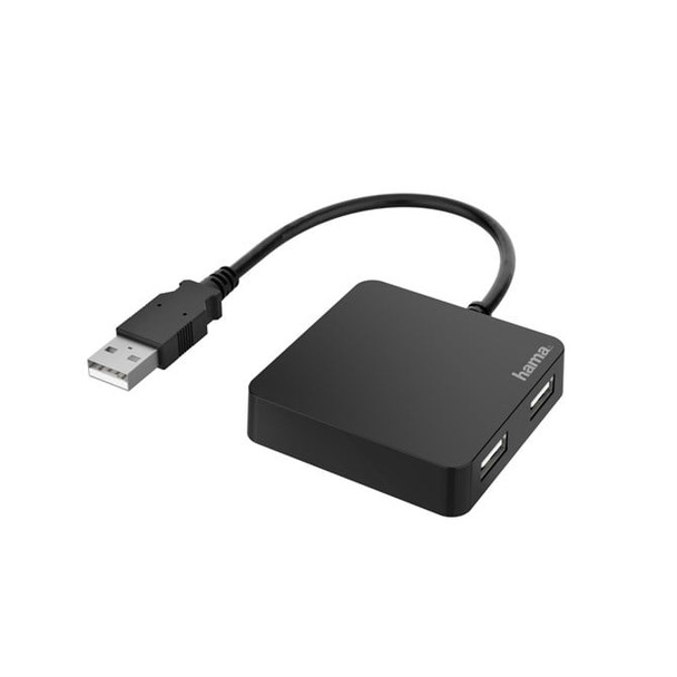 Hama 00200121 Interface Hub USB 2.0 480 Mbit/s Black 200121