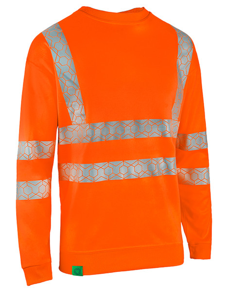 Beeswift Envirowear Hi-Vis Recyclable Sweatshirt Orange Size XL EWCSSORXL