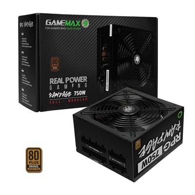 Gamemax Rpg Rampage 750W Fully Modular 80 Plus Bronze PSU with 140Mm Fdb Fan GMXRPG750FMOD