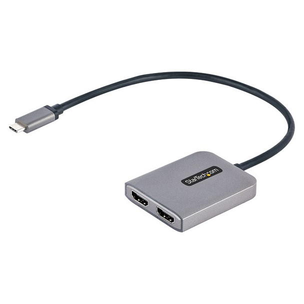 StarTech.com USB-C to Dual HDMI MST HUB - Dual HDMI 4K 60Hz - USB Type C Multi M MST14CD122HD