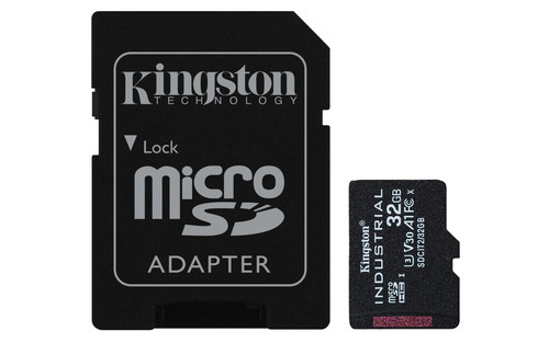 Kingston Technology 32Gb Microsdhc Industrial C10 A1 Pslc Card + Sd Adapter. Cap SDCIT2/32GB
