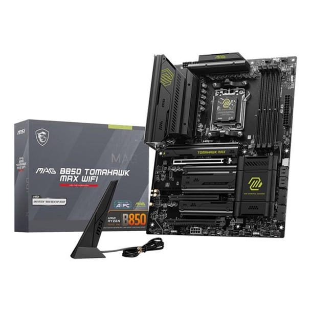 MSI MAG B850 TOMAHAWK MAX WIFI Motherboard AMD B850 Socket AM5 ATX MAG B850 TOMAHAWK MAX WIFI