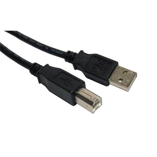 Cables Direct 3m USB 2.0 USB cable USB A USB B Black CDL-103
