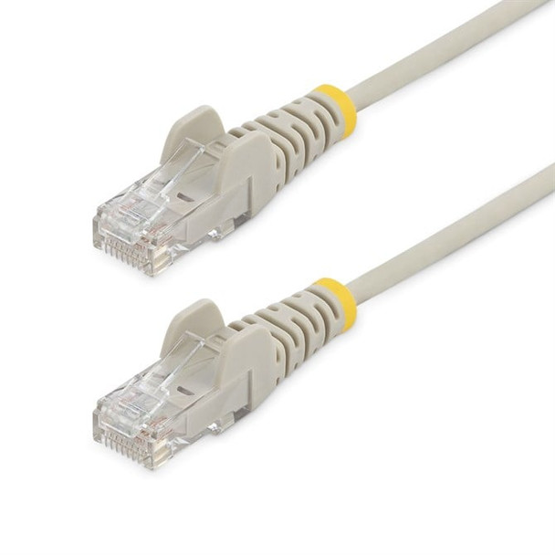 StarTech.com 1.5 m CAT6 Cable - Slim - Snagless RJ45 Connectors - Grey N6PAT150CMGRS