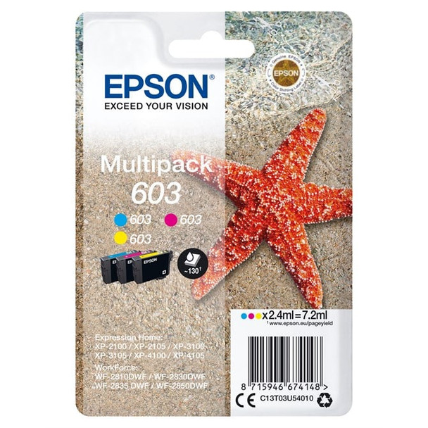Epson C13T03U54010 ink cartridge Original CyanMagentaYellow Multipack 1 pcs C13T03U54010