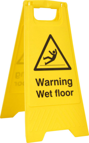 Warning Wet Floor A Board Yellow BSS4702
