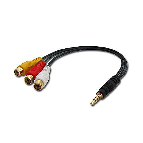 Lindy Av Adapter Cable Stereo And Composite Video. Cable Length: 0.25 M Connecto 35539
