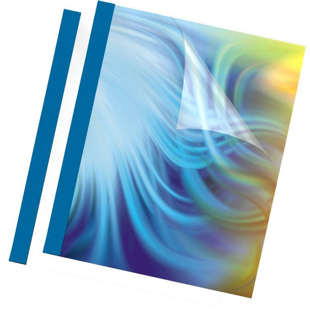 Fellowes 53176 3mm Prestige Thermal Binding Cover - Blue 53176