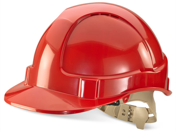 Beeswift Comfort Vented Safety Helmet Red BBVSHR
