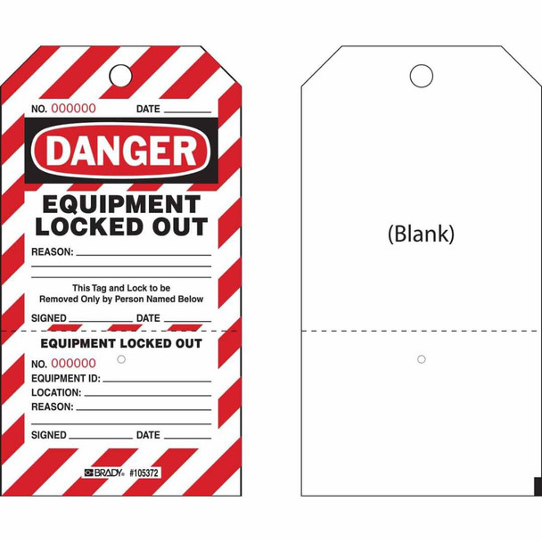 Brady CLT2 Two-part Perforated Tags CLT2