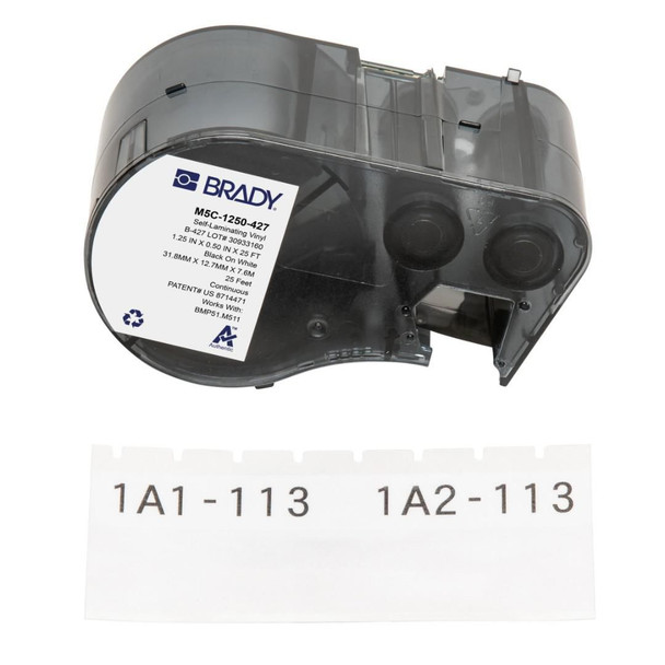 Brady M5C-1250-427 BMP51/BMP53/M511 Label M5C-1250-427