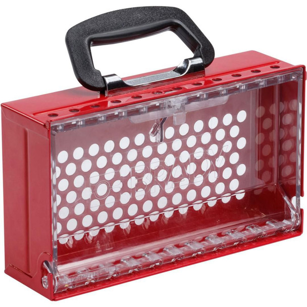 Brady SLIMVIEW LOCK BOX 12 PADLOCK RED SlimView Group Lock Box SLIMVIEW LOCK BOX, 12 PADLOCK, RED