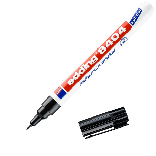 edding 8404 aerospace marker bullet black Box of 10 EDD8404001