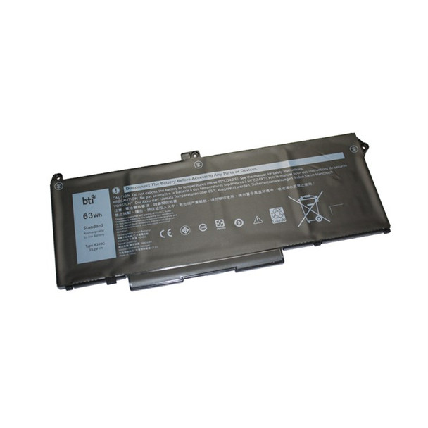 BTI 1KC2F compatible 63Wh 4-cell battery for 4C battery LATITUDE 5520 OEM: RJ40G 1KC2F-BTI