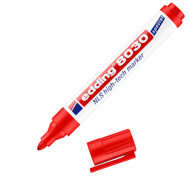 edding 8030 NLS high-tech marker red Box of 10 EDD8030002