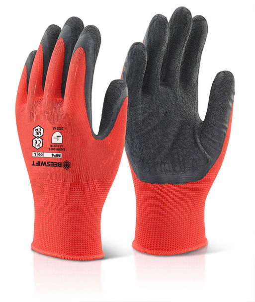 Beeswift Multi Purpose Poly Gloves Black Size M MP4BLM