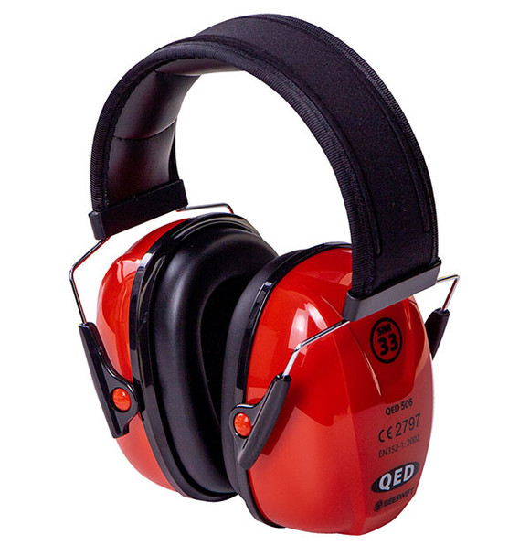 Beeswift Qed Snr33 Comfort Ear Defenders Red QED506