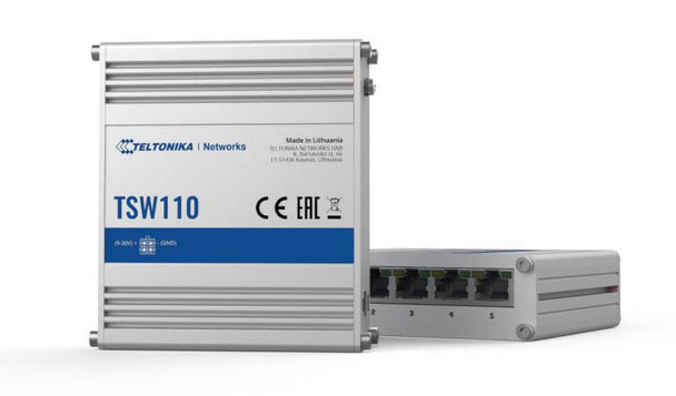 Teltonika TSW110000000 TSW110 L2 Unmanaged Switch 5 TSW110000000
