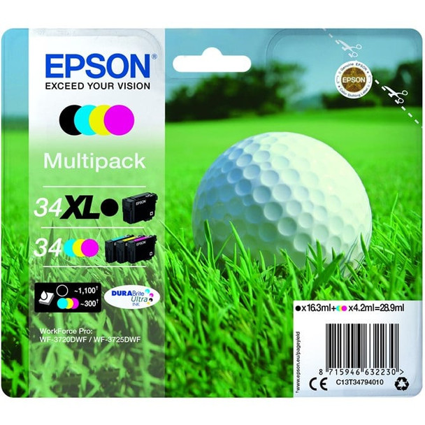EPSON 34XLB 34CMY ORIGMULTI C13T34794010