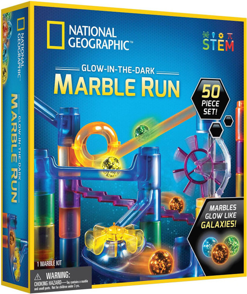 National Geographic Glow-in-the-Dark Marble Run Kit NG2369