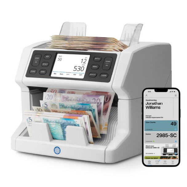 Safescan 2865-SC Banknote Value Counter with SmartConnect SAFESCAN2865SC