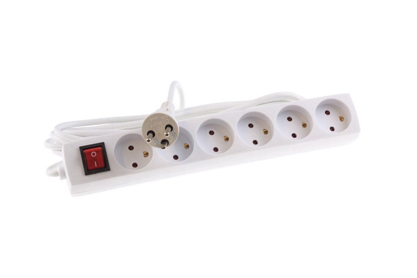 Mercodan 982945 EL power strip with 6 earthed 982945