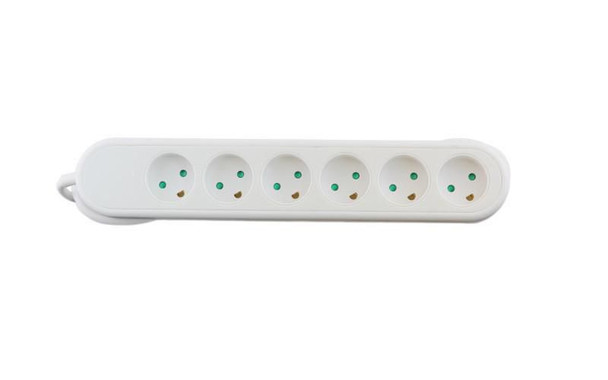 Mercodan 584420027 Power strip with 6 outlets 584420027