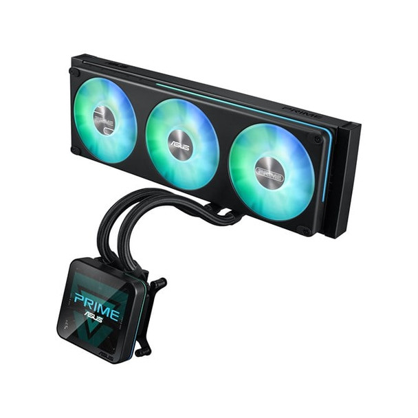 ASUS PRIME SLC II 360 ARGB LCD Processor All-in-one liquid cooler 12 cm Black 1 90RC01W1-B0EAY0