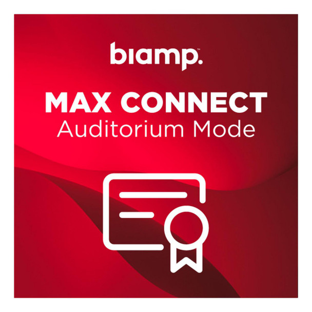 Biamp 900-10004 MAX Connect. Auditorium Mode 900-10004