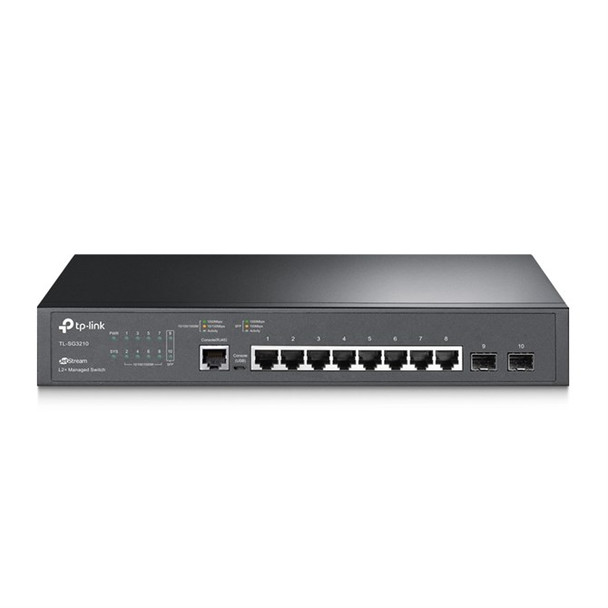 TP-Link JetStream 8-Port Gigabit L2+ Managed Switch with 2 SFP Slots SG3210