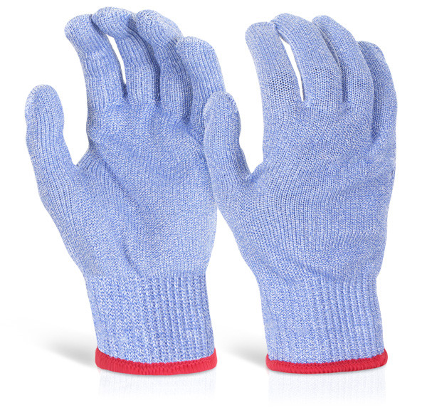 Beeswift Glovezilla Cut Resistant Food Safe Gloves Blue Size L GZ10BL