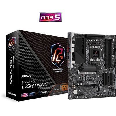 Asrock B650 PG LIGHTNING Motherboard Am5 Socket 10Th Gen Micro Atx Ddr5 1X Pcie B650 PG LIGHTNING