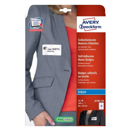 Avery J4785-20 Self-Adhesive Label Rounded J4785-20