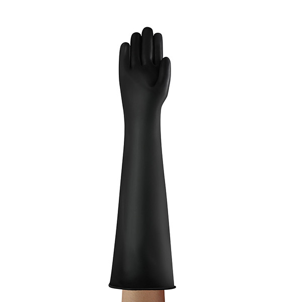 Industrial Latex Heavy Weight 24"  Gauntlet Black Size 9 ILHW2409
