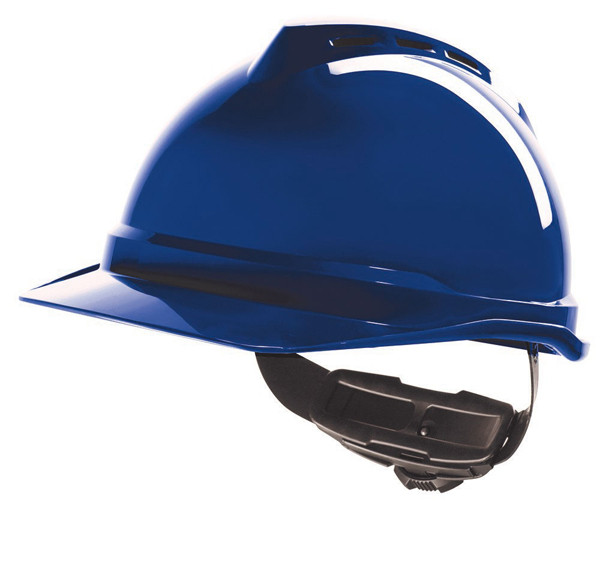 Msa V-Gard 500 Vented Safety Helmet Blue MSAGV452B
