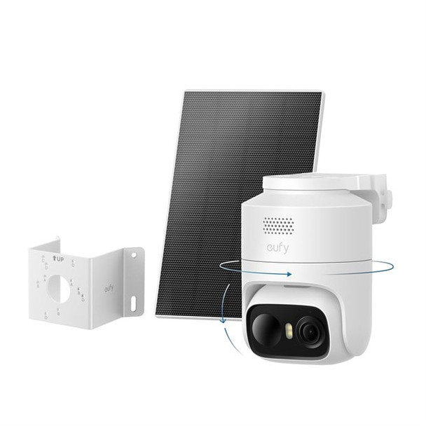 Eufy eufyCam C36 2K Smart Security Camera CCTV with Solar Panel and Corner Mount E814X329