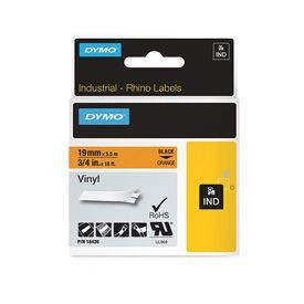 Dymo 18436 19mm Orange Vinyl Tape 18436