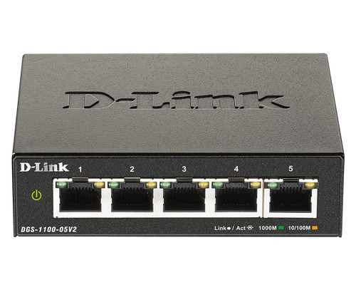 D-Link 5-Port Gigabit Smart Managed Switch. Switch Type: Managed Switch Layer: L DGS-1100-05V2/B