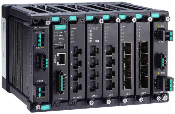 Moxa 51611 MODULAR REDUNDANT ETHERNET SWI 51611