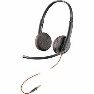 Hp Poly Poly Blackwire C3225 Wired On-Ear Over-The-Head Stereo Headset Black Bin 7S4M7AA