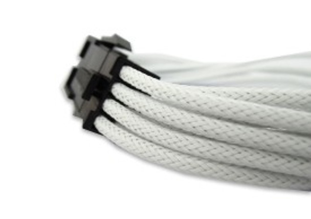 Gelid White Braided 6+2 pin PCIe Extension Cable GEL-CA-8P-PCIE-WHITE