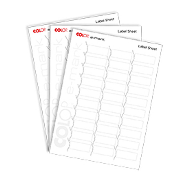 Colop E-Mark Labels - 1 Pack of 10 A4 Sheets EMARKLABELS