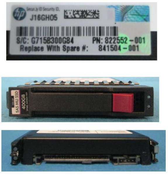 Hewlett Packard Enterprise 841504-001 DR SSD 400GB 12G 2.5 SAS MSA 841504-001